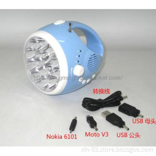 Versatility rechargeable LED torch light radio with flashlight